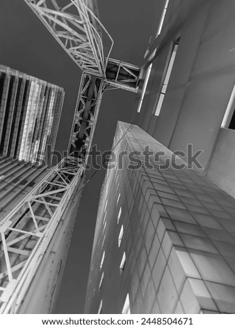 Point of view from below the high building at Jakarta Townhall.