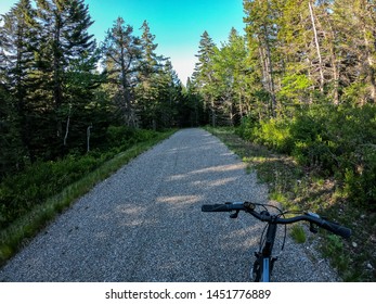 Point Of View Biking Through Acadia National Park