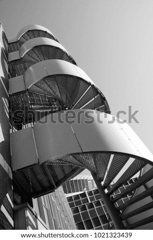 Similar – Basketball hoop from the frog’s perspective in front of a blue sky