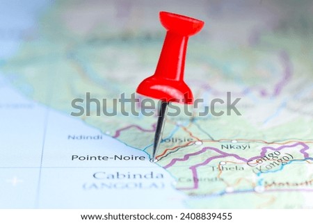 Pointe Noire, Congo pin on map