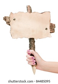 pointer in hand