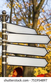 pointers on a pole with copy space