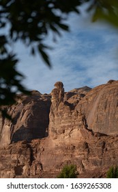 Pointing Finger Geological Rock Strata Outcrop In Al Ula, Saudi Arabia