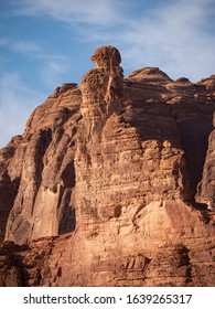 Pointing Finger Geological Rock Strata Outcrop In Al Ula, Saudi Arabia