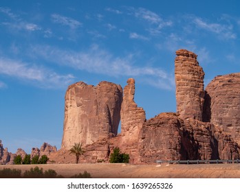 Pointing Finger Geological Rock Strata Outcrop In Al Ula, Saudi Arabia