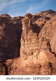 Pointing Finger Geological Rock Strata Outcrop In Al Ula, Saudi Arabia