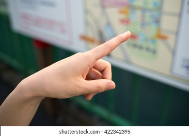 Pointing a map