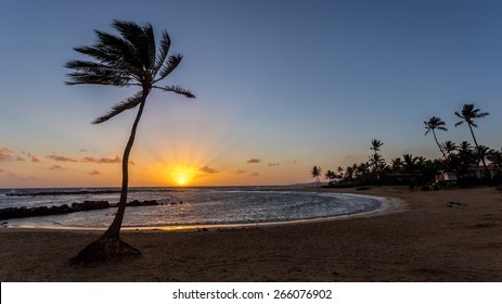 Poipu Beach Sunset, Kauai, Hawaii