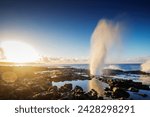 Poipu, blow hole, kauai island, hawaii, united states of america, north america