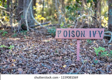 Poison Ivy Warning Sign