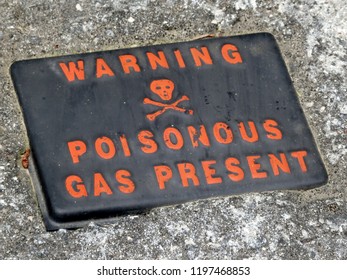 Poisonous Gas Sign. 