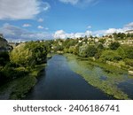 Poitiers, France - River Cityscape View (High Resolution)