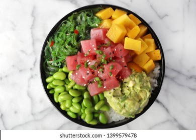 Poke Bowl Tuna Hawaiian Cuisine Japanese 