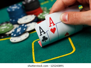 Poker Aces pair - Shutterstock ID 125243891