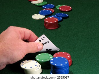 Poker Chips And Bad Hand