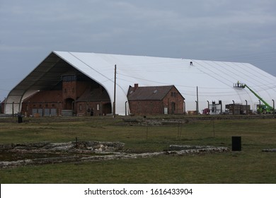 POLAND, Brzezinka, Birkenau-13 January 2020: Preparations For The 75th Anniversary Of The Liberation Of The Auschwitz Birkenau German Concentration Camp