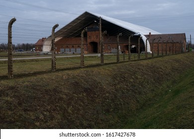 
POLAND, Brzezinka, Birkenau-13 January 2020: Preparations For The 75th Anniversary Of The Liberation Of The Auschwitz Birkenau German Concentration Camp