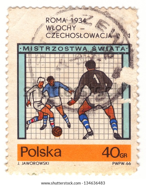 Poland Circa 1966 Stamp Printed Poland Stock Photo Edit Now