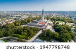 Poland, Częstochowa. Jasna Góra fortified monastery and church on the hill. Famous historic place and 
Polish Catholic pilgrimage site with Black Madonna miraculous icon.