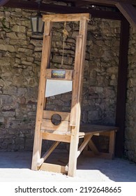 Chęciny, Poland - June 2022: Historic Torture Device - Gallows - At The Castle In Checiny. Europe.