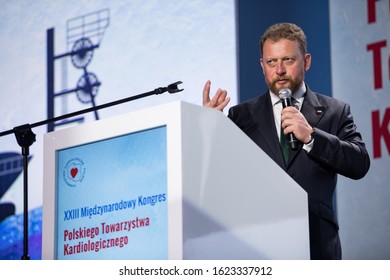 
Poland, Katowice 27 Septemeber 2019: Minister of Health Lukasz Szumowski at the inauguration of the 23rd International Congress of the Polish Society of Cardiology
