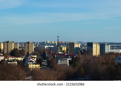 Poland, Lublin City View On A Sunny Day.