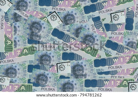 Poland visa background