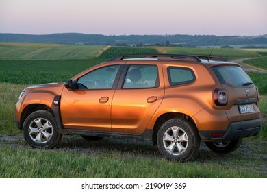 Poland,Lancut-June 2022:Dacia Duster On A Dirt Road