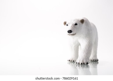 Large Male White Bear Walking On Stock Illustration 752328394