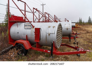 Polar Bear Trap In Churchill Manitoba Canada