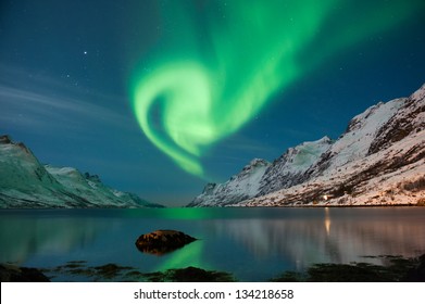 The polar lights in Norway
