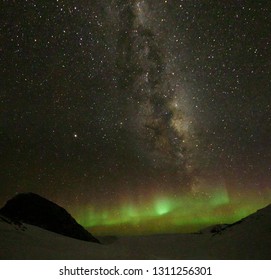 Polar Night In Antartica, Aurora