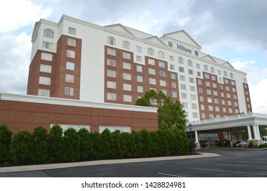 Polaris, Ohio-USA June 15,2019: Hilton Hotels Corporation, Is An American Multinational Hospitality Company That Manages And Franchises A Broad Portfolio Of Hotels.