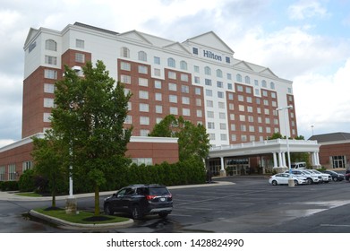 Polaris, Ohio-USA June 15,2019: Hilton Hotels Corporation, Is An American Multinational Hospitality Company That Manages And Franchises A Broad Portfolio Of Hotels.