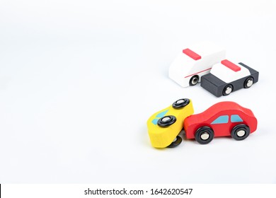 Police Car, Ambulance And General Car (image Of Traffic Accident)