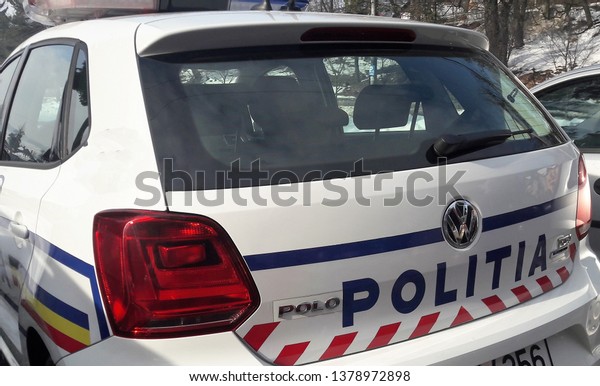 police car in Bucharest Romania 31.Jan.2019\
It is used for patrols and\
interventions