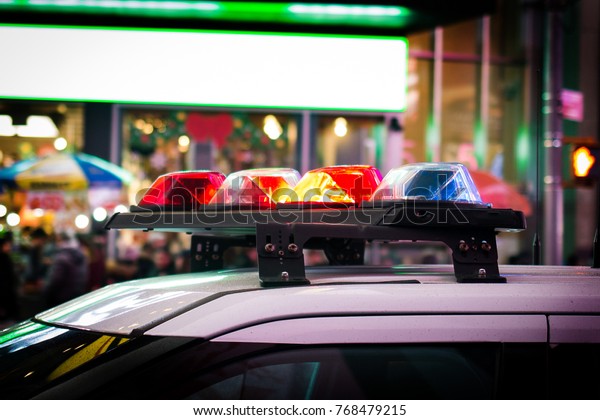 Police car emergency
lights