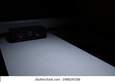 Police Custody Interview Room with Cassette Recorder