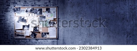 Police Investigator Board Background. Detective Evidence Map Сток-фото © 