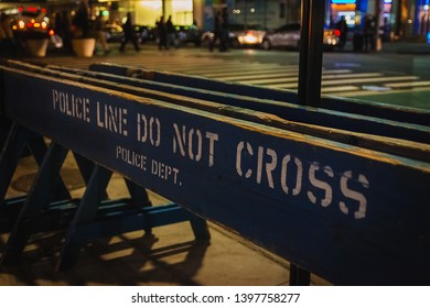 Police Line Do Not Cross In New York City