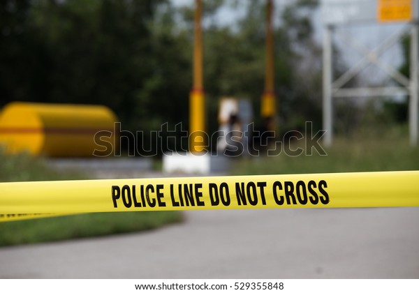 Police Line Do Not Cross Gas Stock Photo Edit Now 529355848