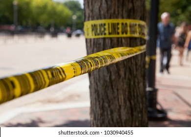 Police Line Tape, Washington DC, USA