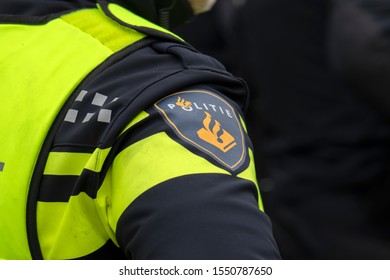 Police Logo At Amsterdam The Netherlands 2019