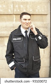 Police Officer On The Phone