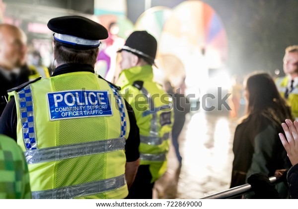 Police Officers Provide Security Festival Doncaster Stock Photo ...