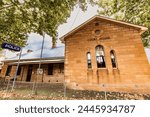 Police Station in historic court house building in rural town of Cassilis in the Hunter Region of NSW