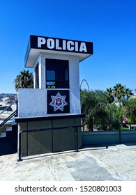 Police Station On Street. Tijuana, Mexico.