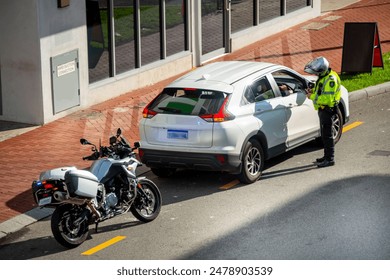 Police Stop for Traffic Infraction - Powered by Shutterstock