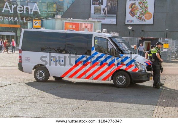 Police Van At The Arena Boulevard Amsterdam The\
Netherlands 2018