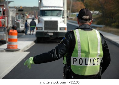 Policeman Directing Traffic